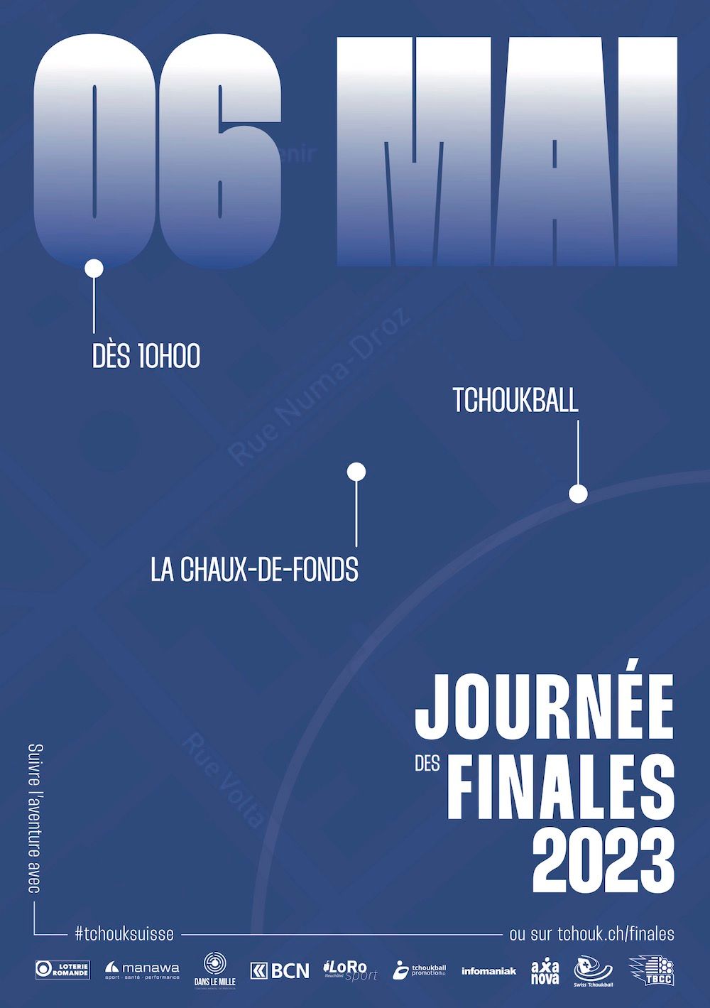 Flyer des finales du championnat suisse 2023