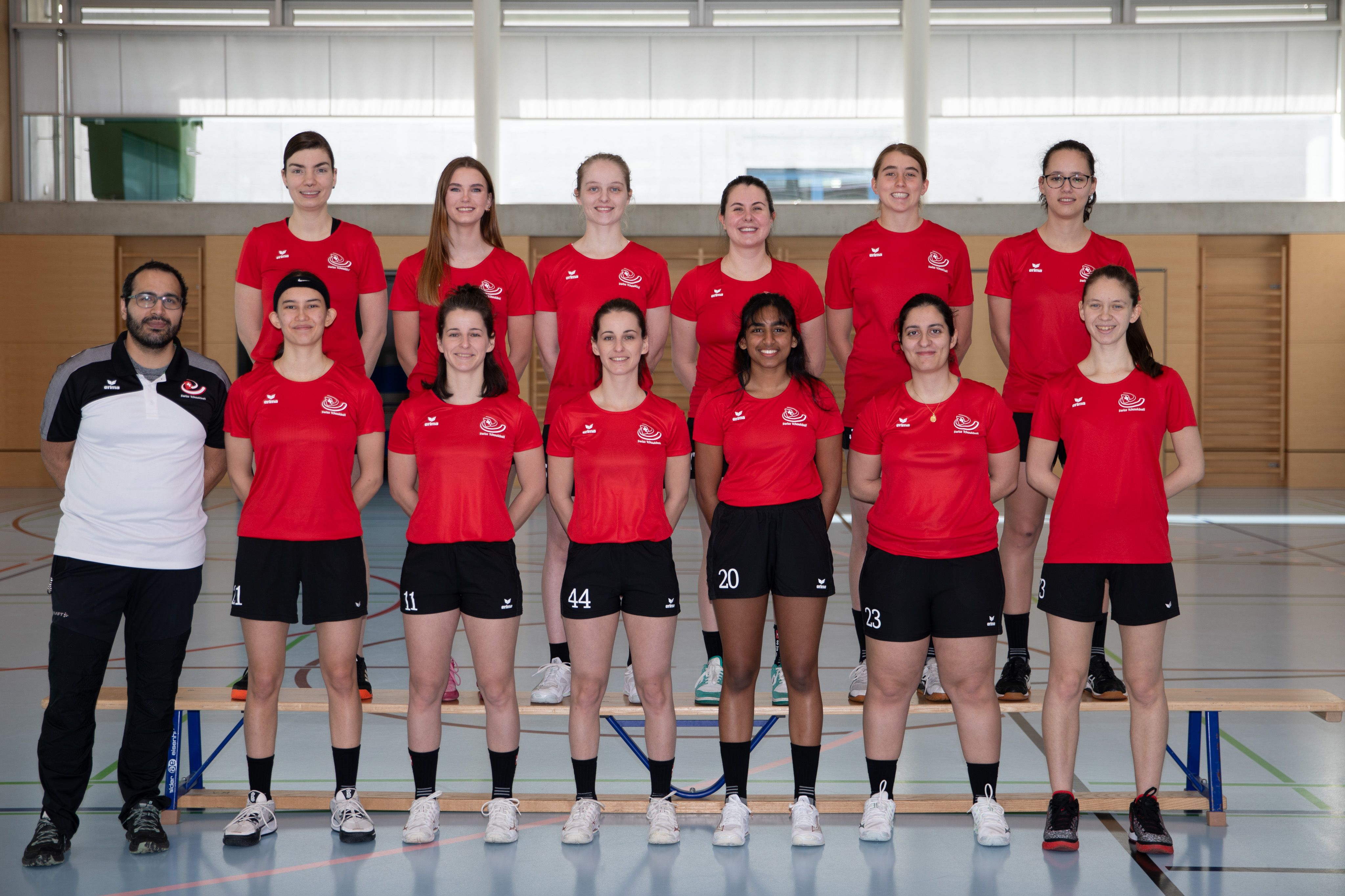 L'équipe suisse féminine de tchoukball pour les ETC 2024